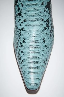 Acne Studios Snake Print Leather Ankle Boots -Acne Studios 0520 228 E