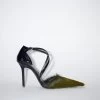 Acne Studios Hairy Leather Heeled Pumps -Acne Studios 0557 ANE A