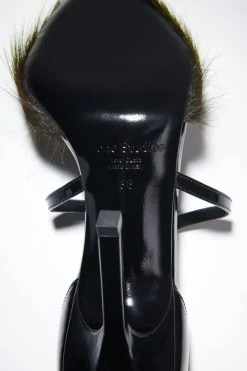 Acne Studios Hairy Leather Heeled Pumps -Acne Studios 0557 ANE F