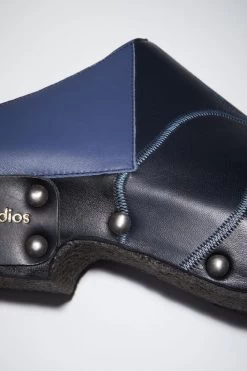Acne Studios Studded Patchwork Mules -Acne Studios 0575 BQC F