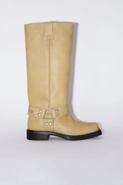 Acne Studios Leather Buckle Boots