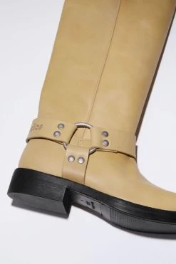 Acne Studios Leather Buckle Boots -Acne Studios 0589 AGU E