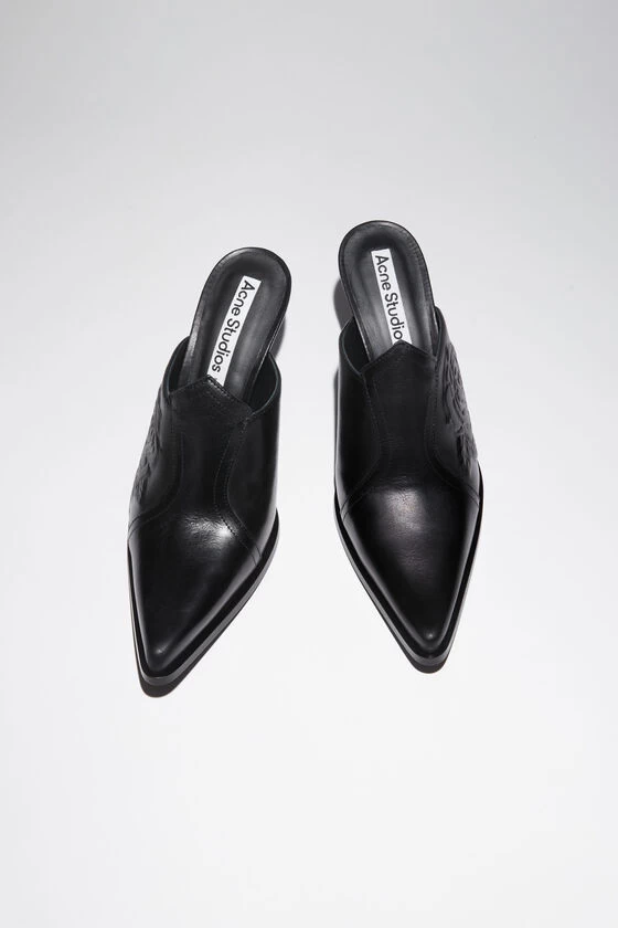 Acne Studios Leather Heeled Mules 5 Acne Studios Leather Heeled Mules – Image 3