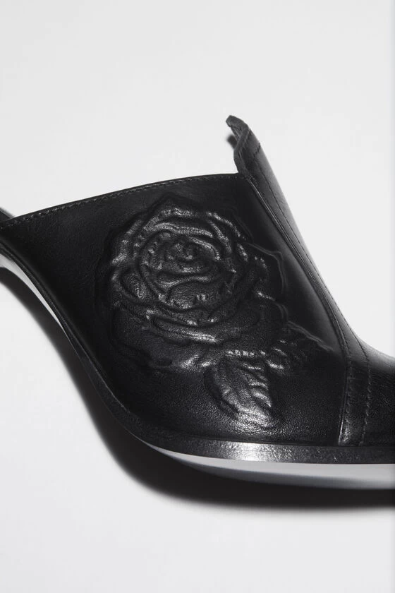 Acne Studios Leather Heeled Mules 7 Acne Studios Leather Heeled Mules – Image 5