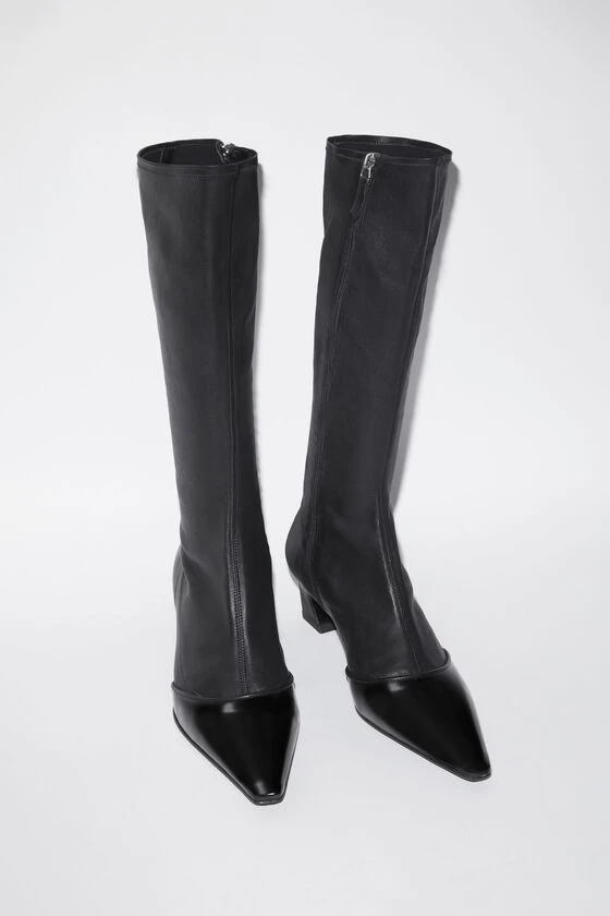 Acne Studios Leather Heeled Boots 4 Acne Studios Leather Heeled Boots – Image 3