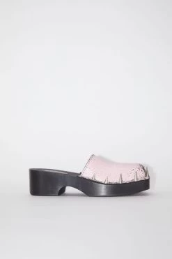 Acne Studios Suede Spike Clog Sandal