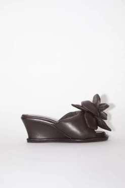 Acne Studios Leather Wedge Sandal