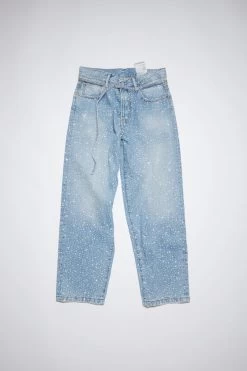Acne Studios Loose Fit Jeans - 1991 Toj Rhinestones -Acne Studios A00407 228 G