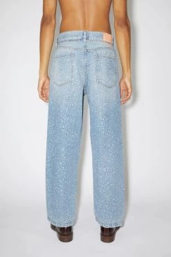 Acne Studios Loose Fit Jeans - 1991 Toj Rhinestones -Acne Studios A00407 228 UNISEX MAN B
