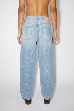 Acne Studios Loose Fit Jeans - 1991 Toj Rhinestones -Acne Studios A00407 228 UNISEX MAN D
