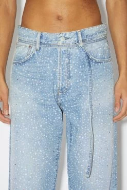 Acne Studios Loose Fit Jeans - 1991 Toj Rhinestones -Acne Studios A00407 228 UNISEX MAN E