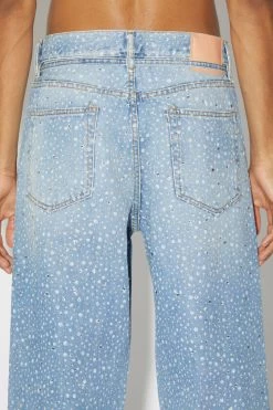 Acne Studios Loose Fit Jeans - 1991 Toj Rhinestones -Acne Studios A00407 228 UNISEX MAN F