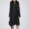 Acne Studios Satin Long Sleeve Dress 1 Acne Studios Satin Long Sleeve Dress -Acne Studios A20456 900 A