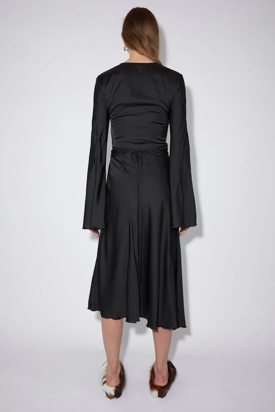 Acne Studios Satin Long Sleeve Dress 4 Acne Studios Satin Long Sleeve Dress – Image 2