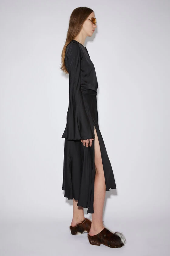 Acne Studios Satin Long Sleeve Dress 5 Acne Studios Satin Long Sleeve Dress – Image 3