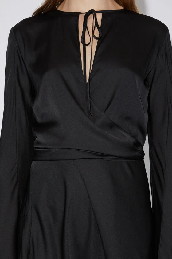 Acne Studios Satin Long Sleeve Dress 6 Acne Studios Satin Long Sleeve Dress – Image 4
