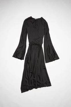 Acne Studios Satin Long Sleeve Dress 11 Acne Studios Satin Long Sleeve Dress -Acne Studios A20456 900 E