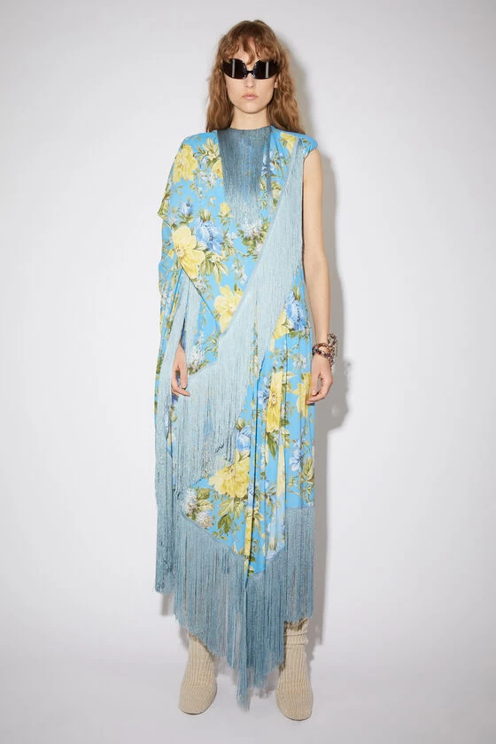 Acne Studios Flower Print Fringe Dress 3 Acne Studios Flower Print Fringe Dress