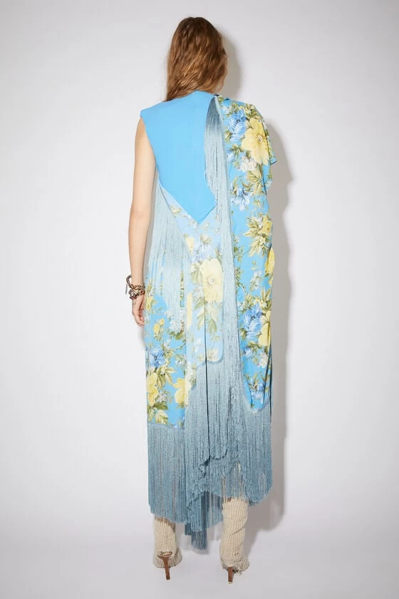 Acne Studios Flower Print Fringe Dress 4 Acne Studios Flower Print Fringe Dress – Image 2