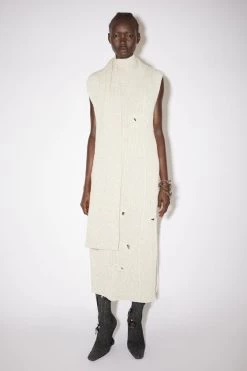 Acne Studios Distressed Ribbed Knit Dress