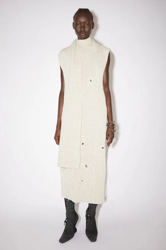 Acne Studios Distressed Ribbed Knit Dress 3 Acne Studios Distressed Ribbed Knit Dress