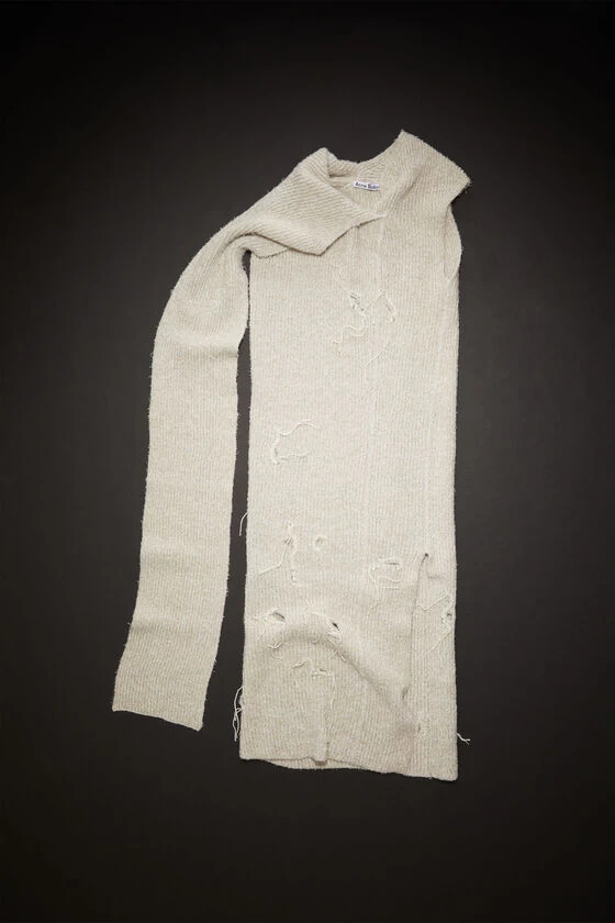 Acne Studios Distressed Ribbed Knit Dress 8 Acne Studios Distressed Ribbed Knit Dress – Image 6