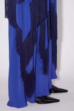 Acne Studios Draped Fringe Dress -Acne Studios A20473 AAK E