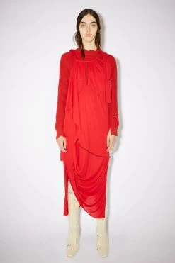 Acne Studios Knotted Halterneck Dress
