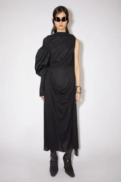 Acne Studios Asymmetric Knotted Scarf Dress