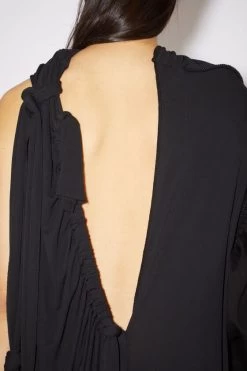 Acne Studios Asymmetric Knotted Scarf Dress 11 Acne Studios Asymmetric Knotted Scarf Dress -Acne Studios A20479 900 D