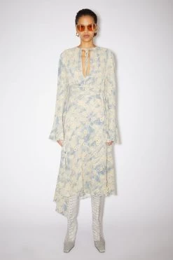 Acne Studios Printed Wrap Dress