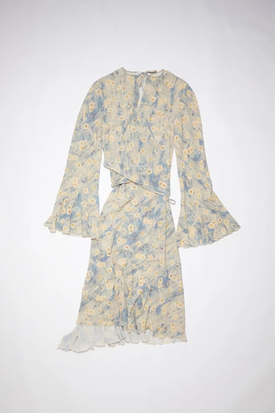 Acne Studios Printed Wrap Dress 4 Acne Studios Printed Wrap Dress – Image 2
