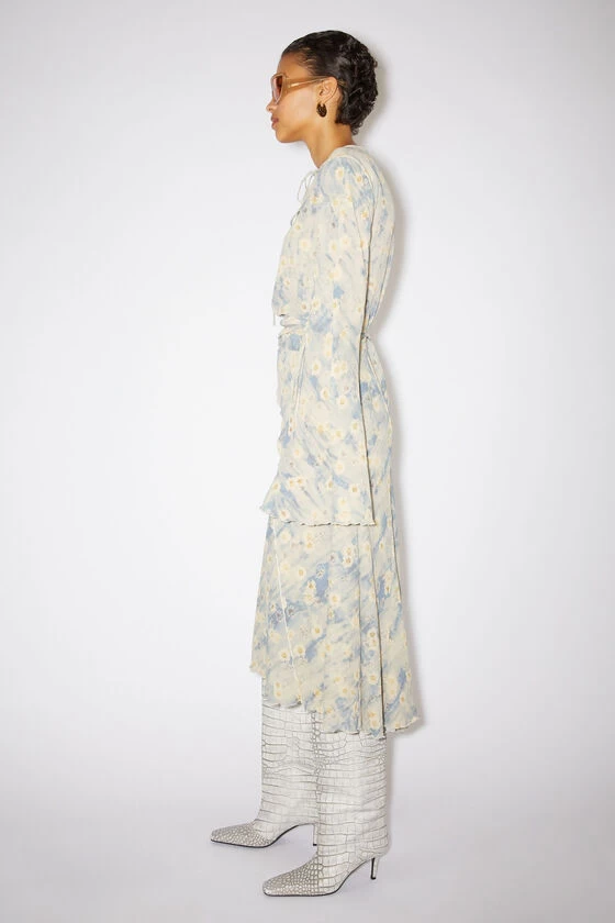 Acne Studios Printed Wrap Dress 6 Acne Studios Printed Wrap Dress – Image 4