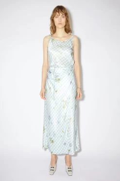 Acne Studios Printed Satin Dress
