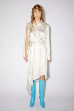 Acne Studios Satin Shirt Dress -Acne Studios A20557 100 D