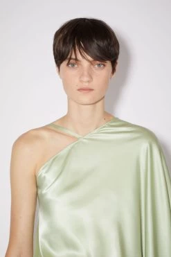 Acne Studios Asymmetric Satin Dress -Acne Studios A20561 AB9 E