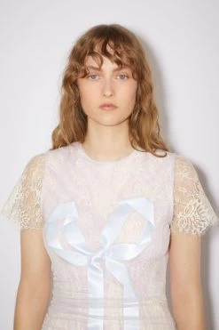 Acne Studios Lace Bow Dress -Acne Studios A20567 AAB E