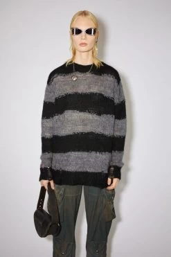 Acne Studios Distressed Striped Sweater