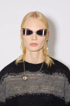 Acne Studios Distressed Striped Sweater -Acne Studios A60243 AMA D