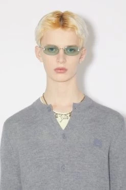 Acne Studios Crew Neck Cardigan -Acne Studios A60280 990 unisex man D