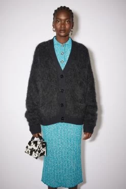 Acne Studios Mohair Wool Fluffy Cardigan