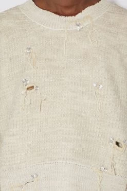 Acne Studios Distressed Crew Neck Jumper -Acne Studios A60391 CZU C