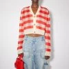 Acne Studios Gingham Check Cardigan -Acne Studios A60400 DD4 A