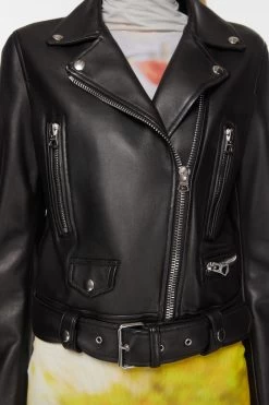 Acne Studios Leather Biker Jacket -Acne Studios A70065 900 D