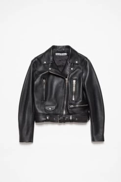 Acne Studios Leather Biker Jacket -Acne Studios A70065 900 F