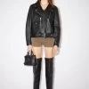 Acne Studios Leather Biker Jacket 1 Acne Studios Leather Biker Jacket -Acne Studios A70066 900 A