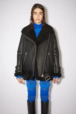Acne Studios Leather Shearling Jacket -Acne Studios A70079 Z32 D