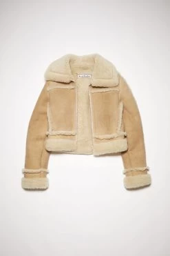 Acne Studios Shearling Leather Jacket -Acne Studios A70114 AEK F