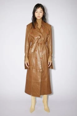 Acne Studios Leather Trench Coat