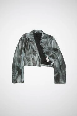 Acne Studios Double-breasted Leather Jacket -Acne Studios A70124 900 D